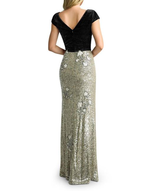 velvet sequin gown