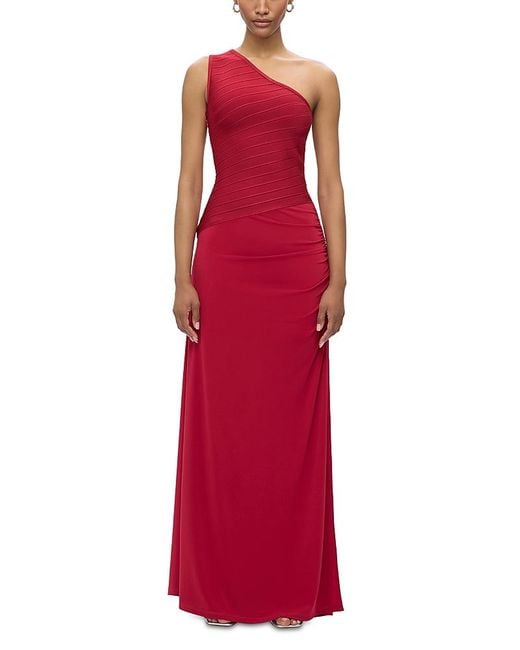 Hervé Léger Red Camellia Gown