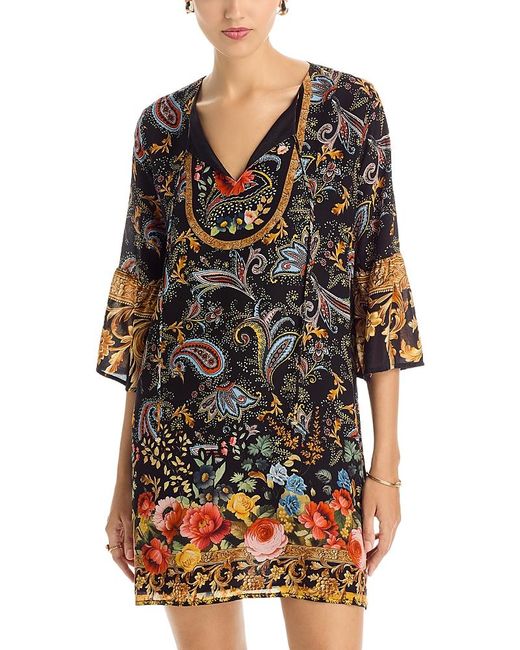 Johnny Was Black Sofiya Silk Dress
