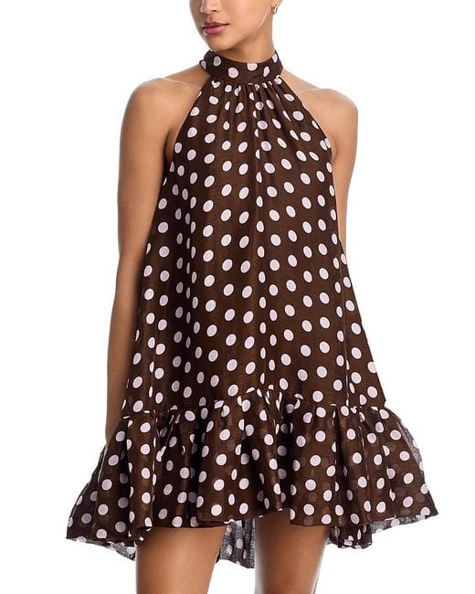 cara cara brown polka dot dress Posie Dress