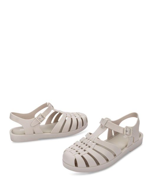 Melissa Meli Posse Slingback Sandals in White | Lyst
