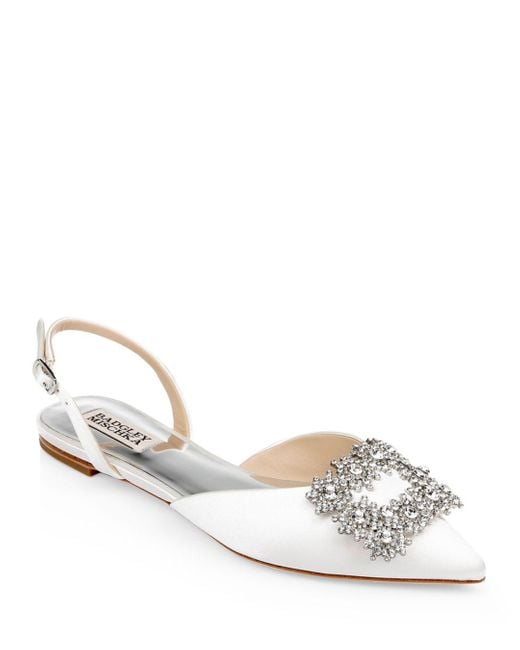 collection gabi embellished pointed toe flat badgley mischka