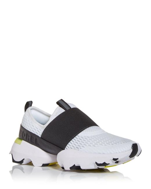 Sorel Leather Impact Slip On Sneakers in White Lyst