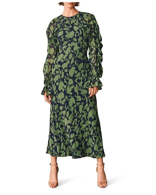 bloomingdales green velvet dress Adele Bottle Green Velvet Ruched Strappy Fishtail Maxi Dress – Club L  London main image 1
