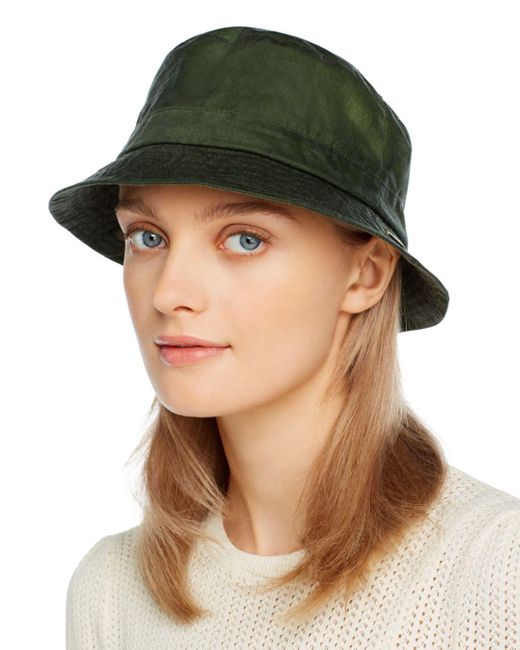 Barbour Lightweight Waxed Cotton Bucket Hat | Lyst