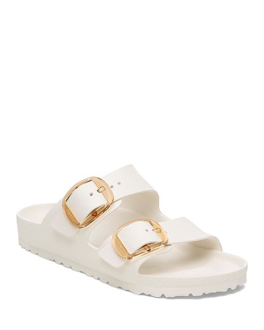 Birkenstock White Arizona Eva Big Buckle Sandals