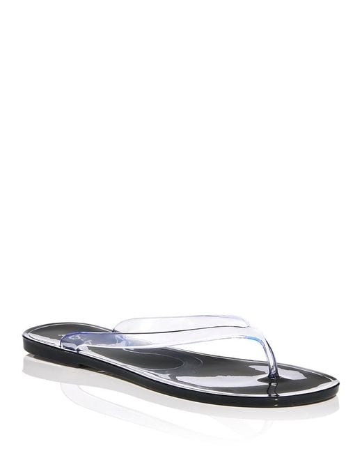 Aqua White Clara Flip Flops
