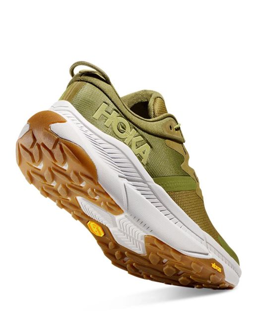 Hoka One One Transport Water Resistant Lace Up Sneakers in Green for