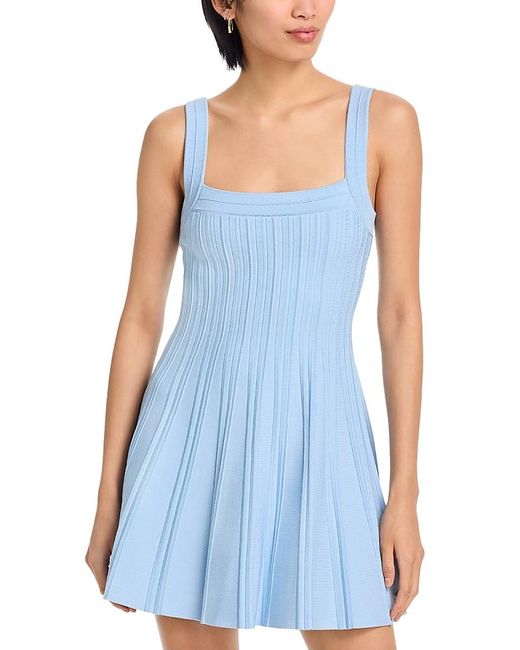Jonathan Simkhai Women's Blue Indie Knit Mini Dress - www.ice4pros.com.br