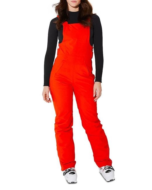 Halfdays Red Carson Bib Waterproof Winter Overalls