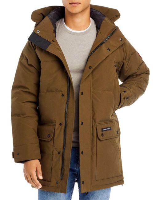 Canada Goose Goose Emory Notched Brim Down Parka in Military Green ...