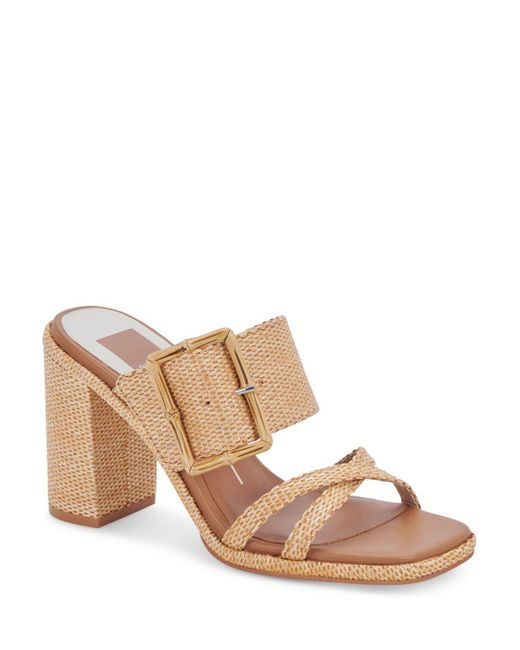 Dolce Vita Onnie Slip On Buckled High Heel Sandals in Pink Lyst