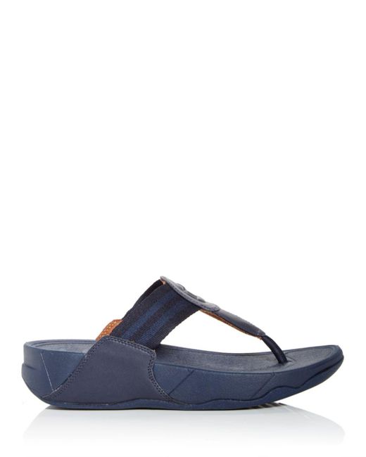 navy blue toe post sandals
