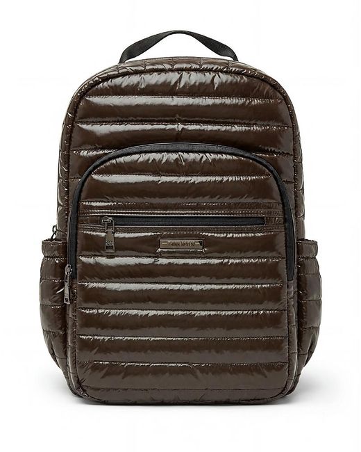 Think Royln Black Headliner Medium Quilted Backpack