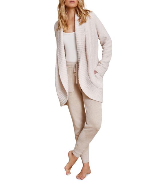 Barefoot Dreams Synthetic Cozychic Chenille Shawl Cardigan in Seashell