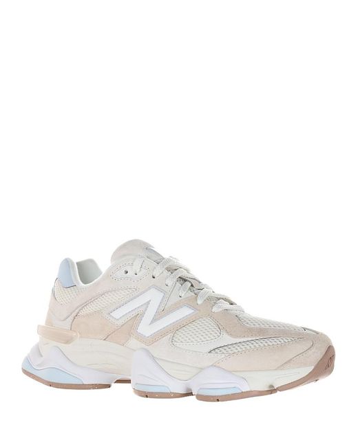 New Balance White 9060 Running Sneakers