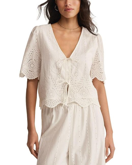 Z Supply White Oceanside Top
