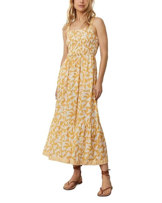 Marine Layer Women's Metallic Selene Smocked Maxi Dress Marine Layer Women's Metallic Selene Smocked Maxi Dress