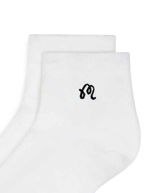 Malbon White Capri Ankle Socks