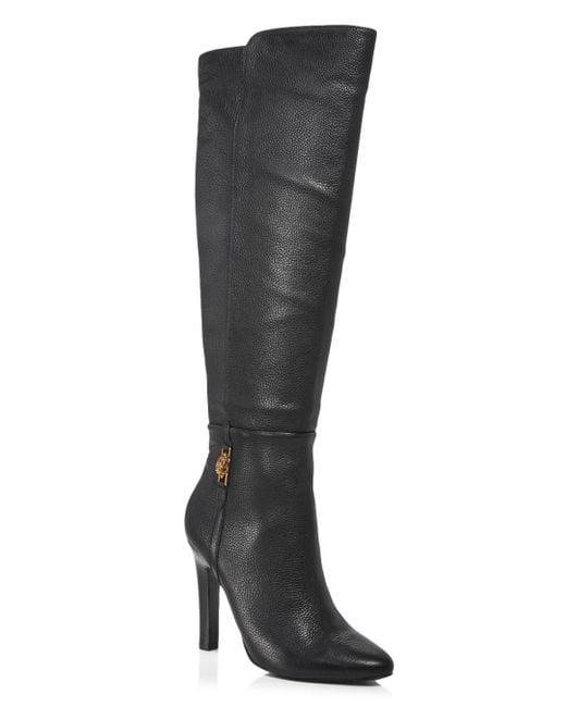 Kurt Geiger Leather Shoreditch High Heel Boots in Black Lyst