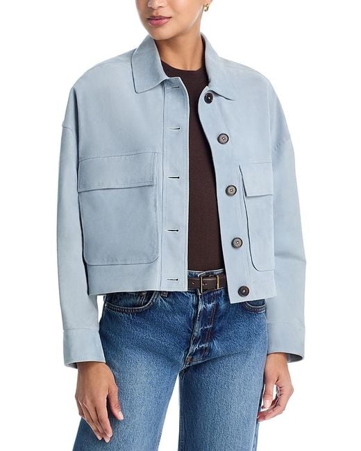 Arma Blue Miri Suede Jacket