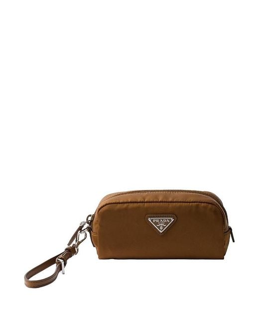 Prada Brown Mini Re-Nylon Pouch
