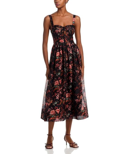 Cara Cara Red Pheobe Midi Dress