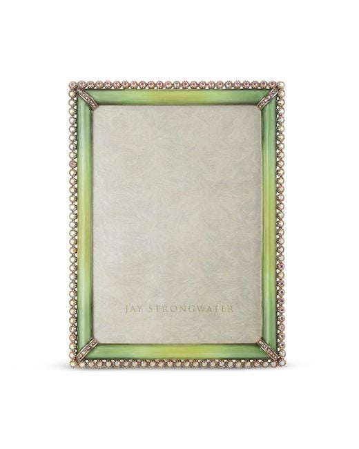 Jay Strongwater Green Lucas Stone Edge 5 X 7 Frame