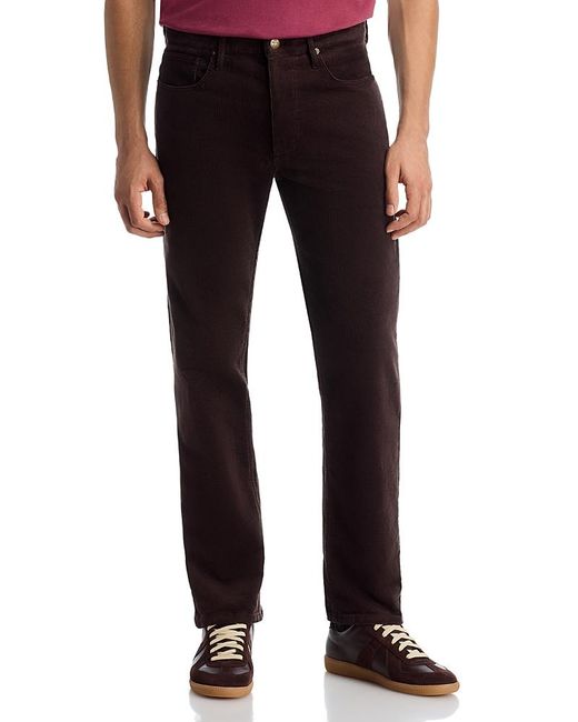 Marine Layer Black 5 Pocket Flex Cords Slim Straight Fit Pants for men