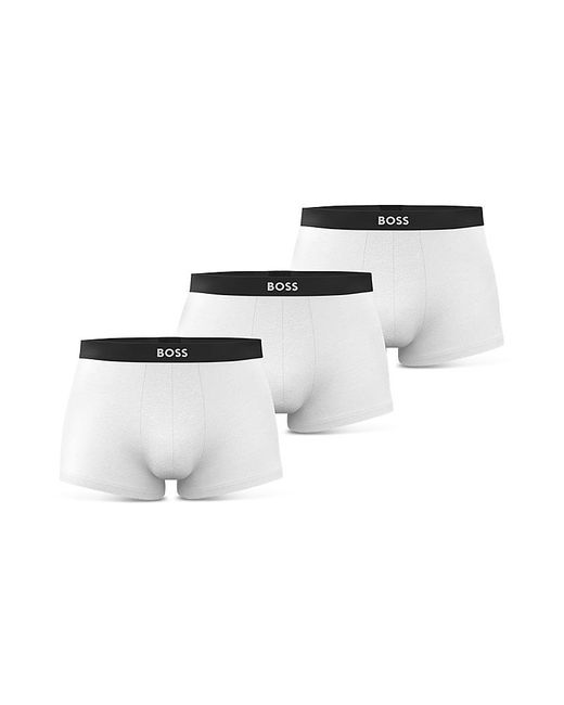 Boss White X David Beckham One Trunks, Pack Of 3 for men