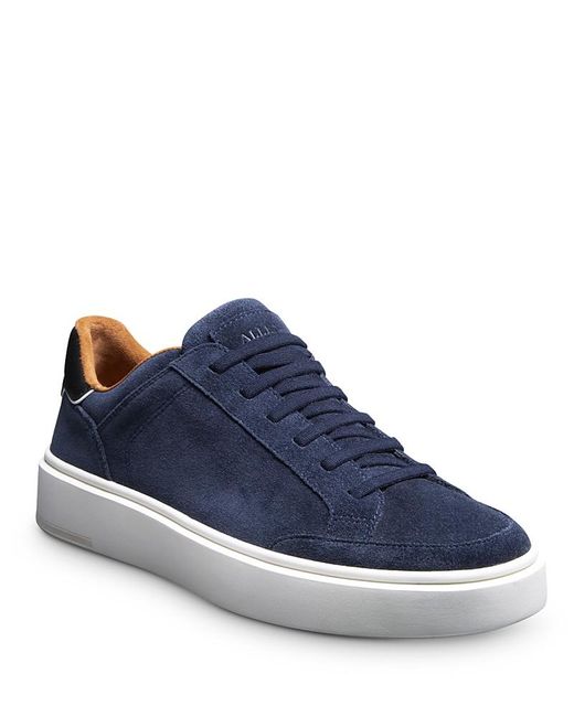 Allen Edmonds Blue Oliver Stretch Lace Slip On Sneaker for men