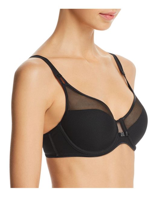 Lyst Chantelle Aeria Mesh Panel Spacer Contour Bra In Black Save 26 