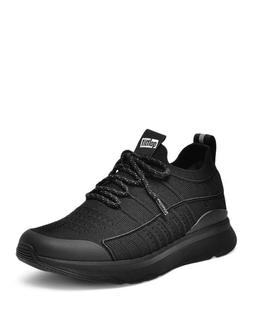Fitflop Rubber Vitamin Knit Sports Sneakers in Black | Lyst