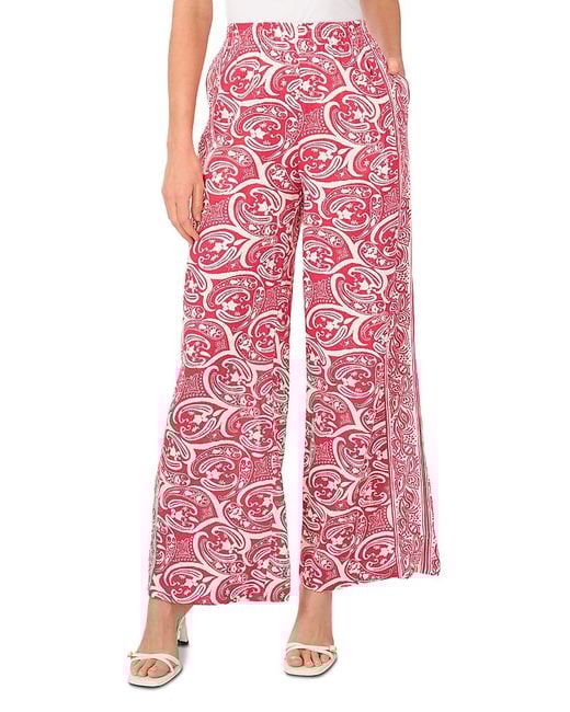 1.STATE Pink Wide Leg Casual Pants