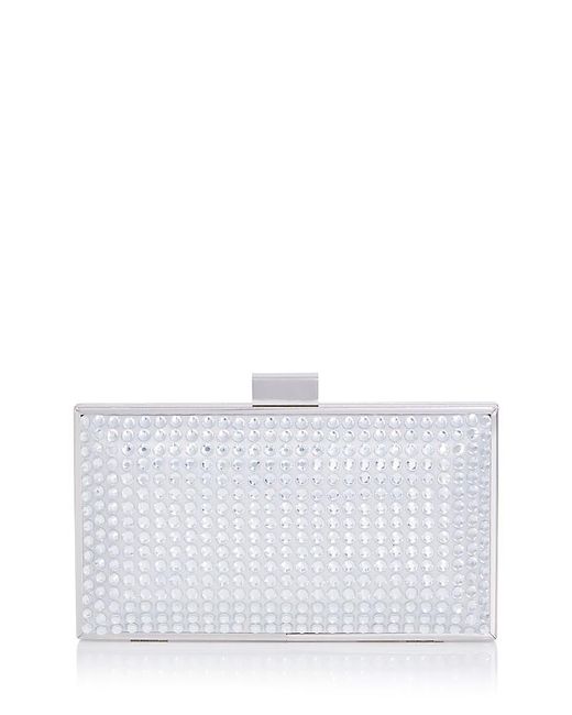 Aqua White Crystal Minaudiere