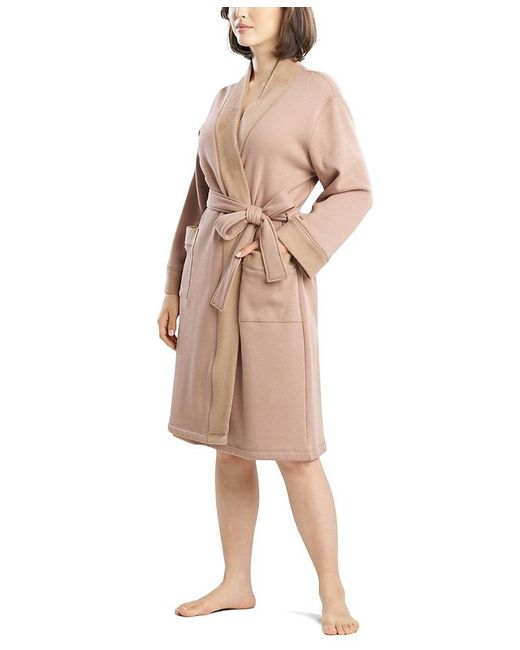 Dream Robe NATORI EDIT Nova Cozy Brushed Knit Dream Robe in Natural | Lyst