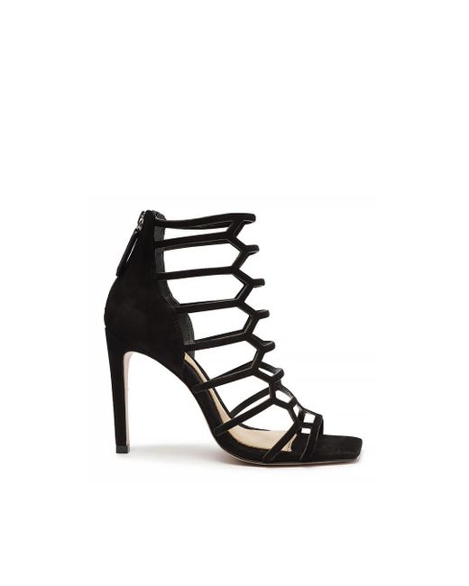 SCHUTZ SHOES Julianna Caged Zip High Heel Sandals in White Lyst