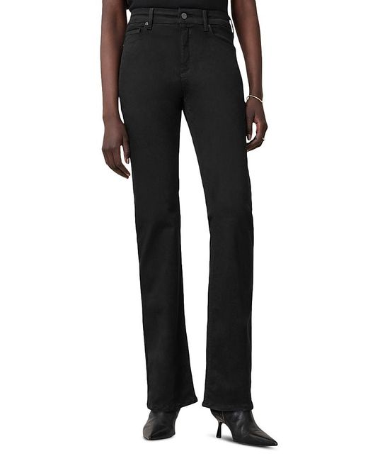 AllSaints Black Haldan High Rise Slim Bootcut Jeans
