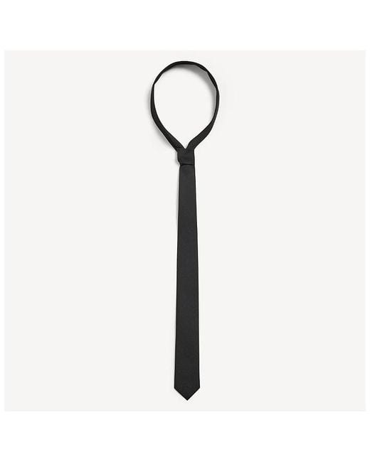 Balenciaga White Wool Solid Tie for men