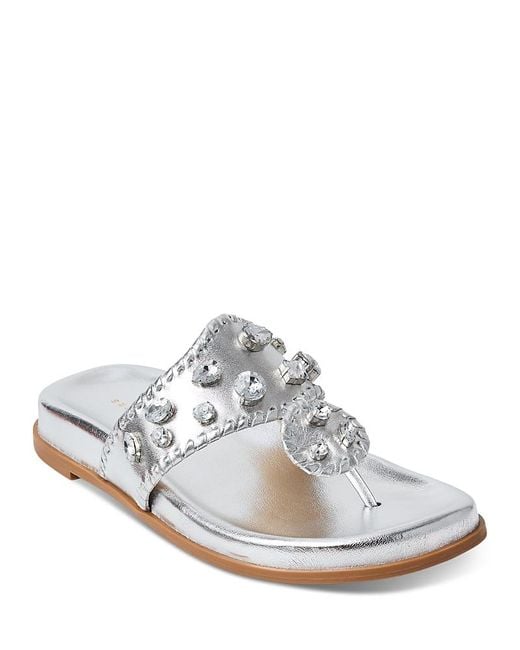 Jack Rogers White Jacks Sport Embellished Comfort Sandals