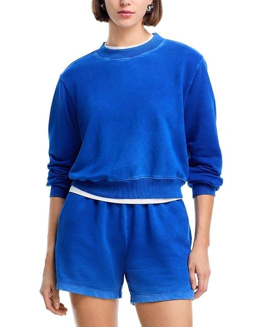Cotton Citizen Blue Roma Crewneck Sweatshirt