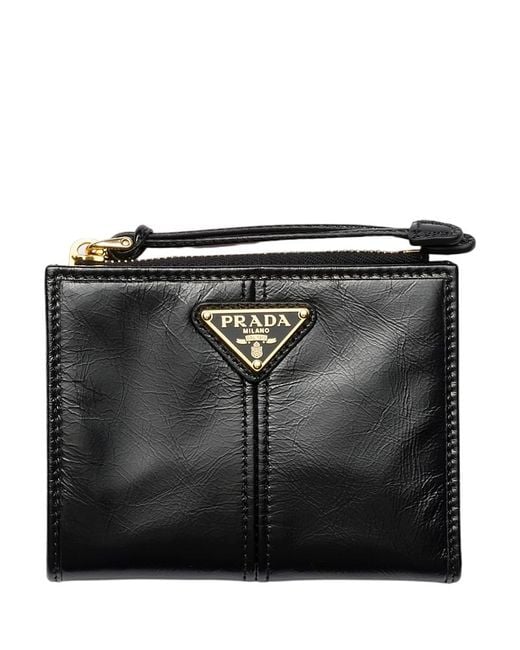 Prada Black Small Leather Wallet