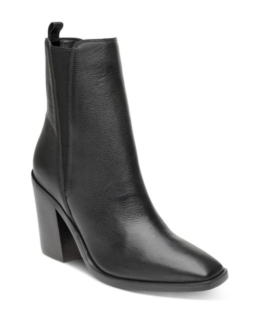 Marc Fisher Leather Kristie High Heel Booties in Black Lyst
