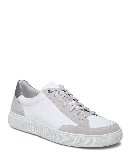 Vince Dawson Leather Sneakers in White for Men | Lyst