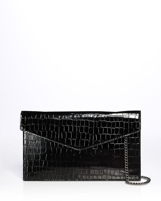 Aqua Black Envelope Clutch Crossbody