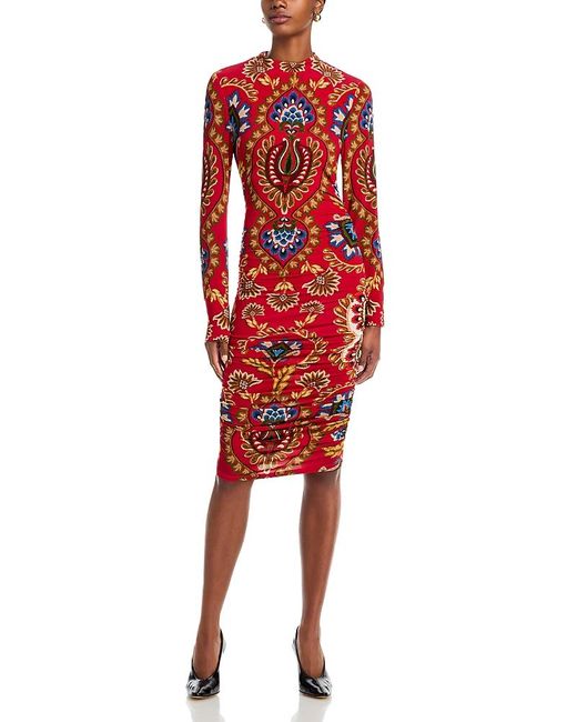 FARM Rio Women's Red Folk Tapestry Dress