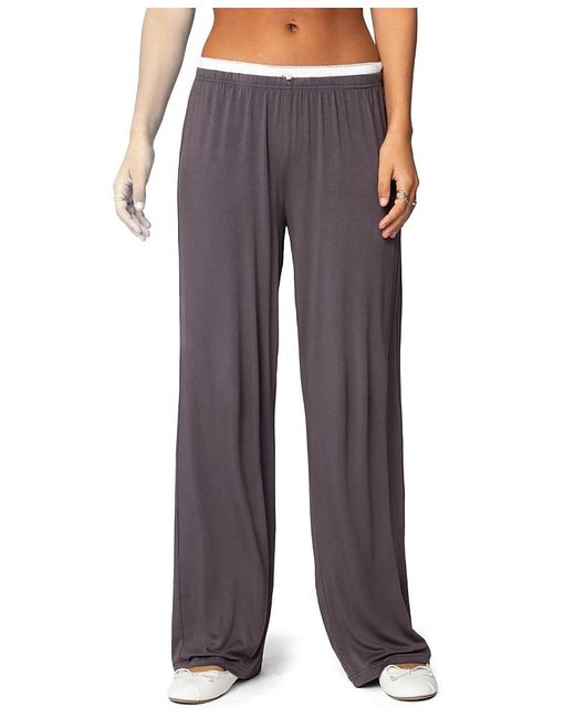 Edikted Purple Elsa Layered Pants