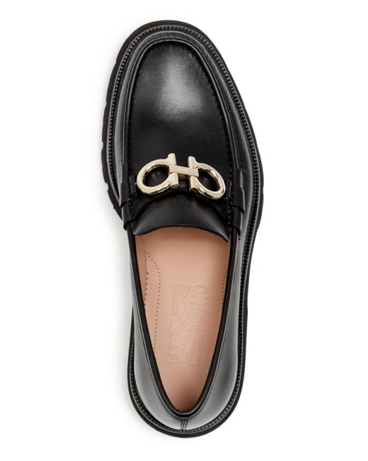 Ferragamo Bleecker Leather Moc Toe Loafers - Regular in Black for Men - Lyst