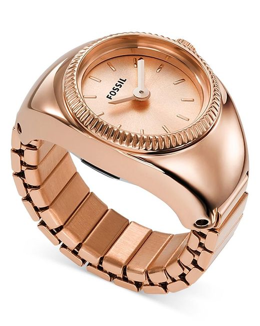 Fossil Pink Ring Watch, 22Mm