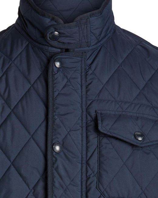 ralph lauren blue quilted jacket